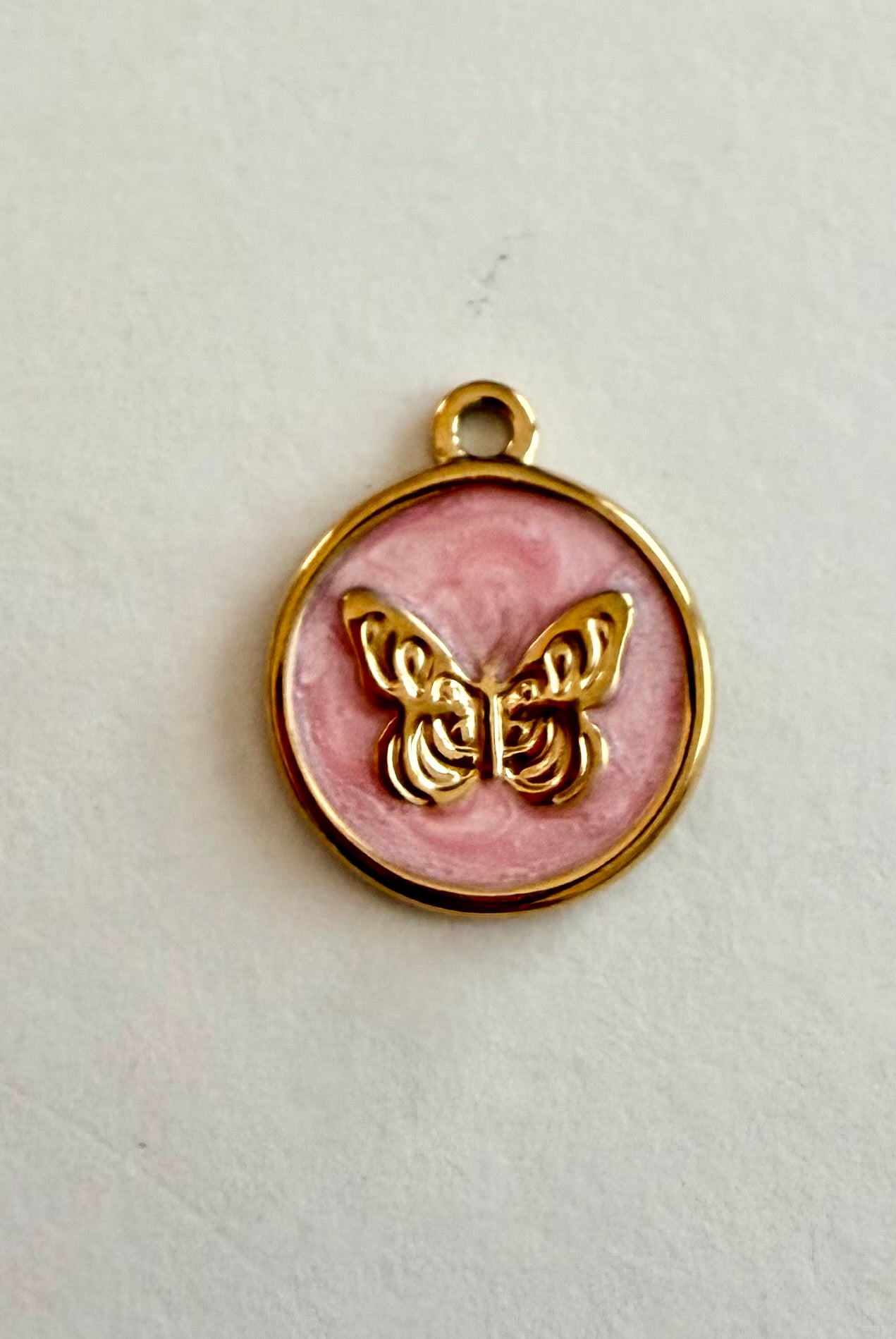 Small Enamel Butterfly Charm