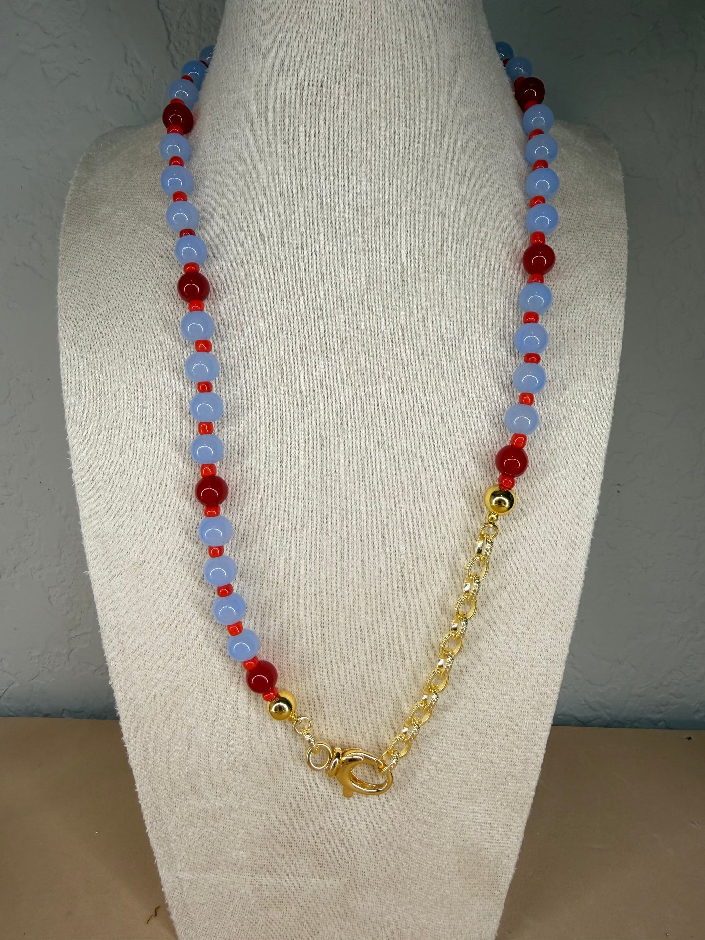 Tik Tok Live - Glass Bead Necklace (No Charms/Upgrade Design)