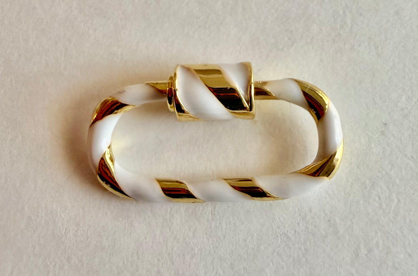 Enamel Spiral Carabiner Charm