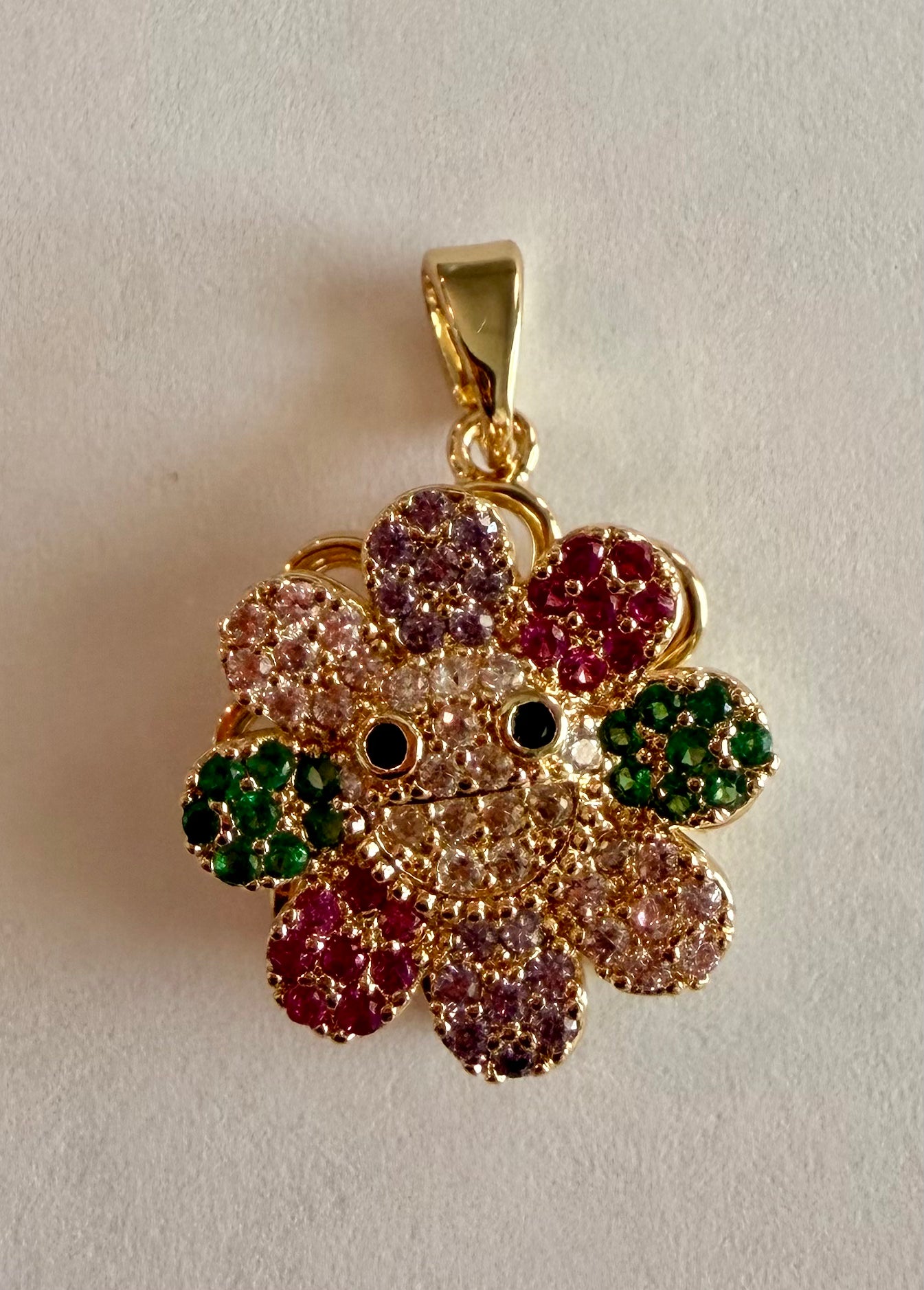 Smiley Flower Charm