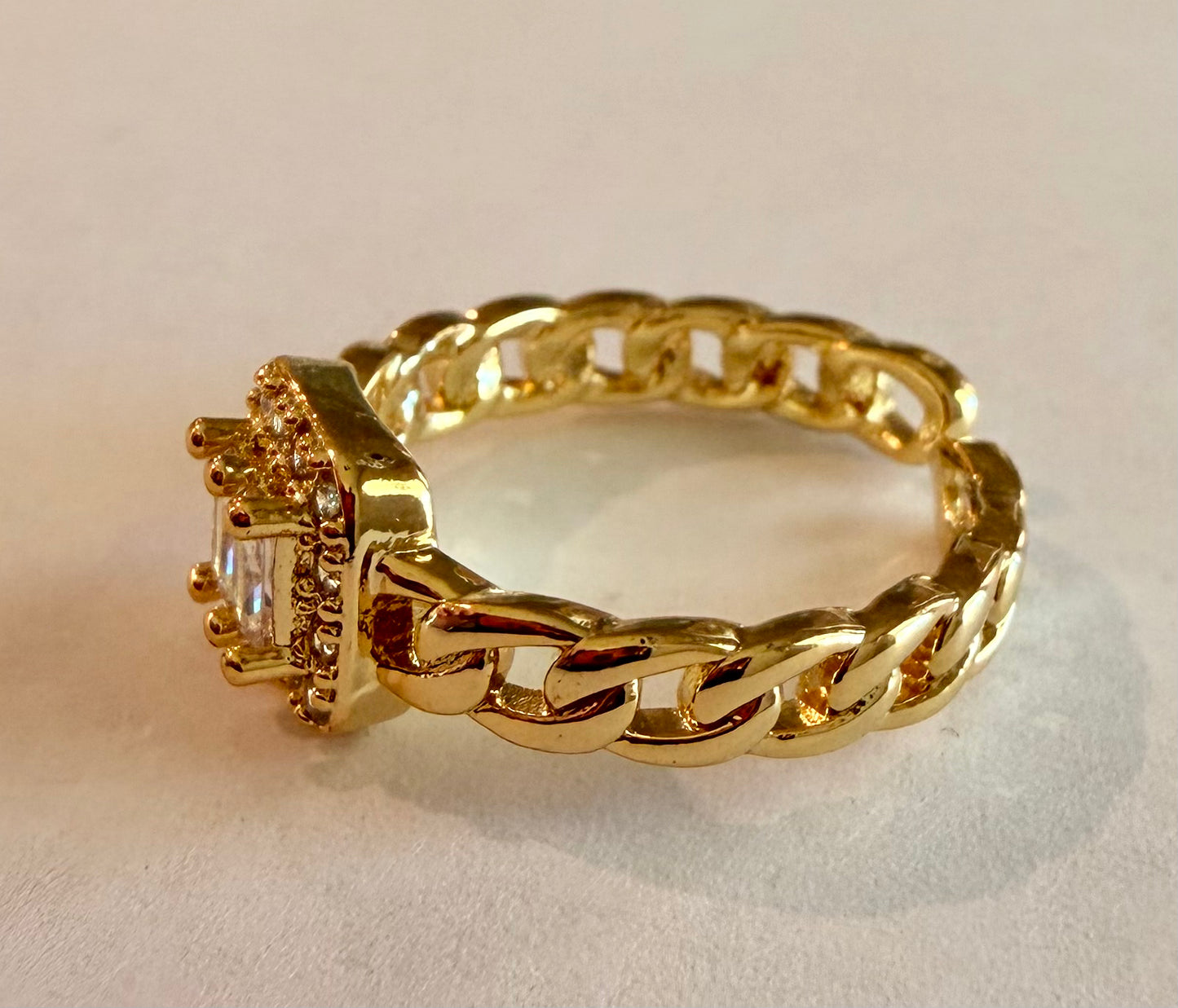 Princess Cut Stone Ring