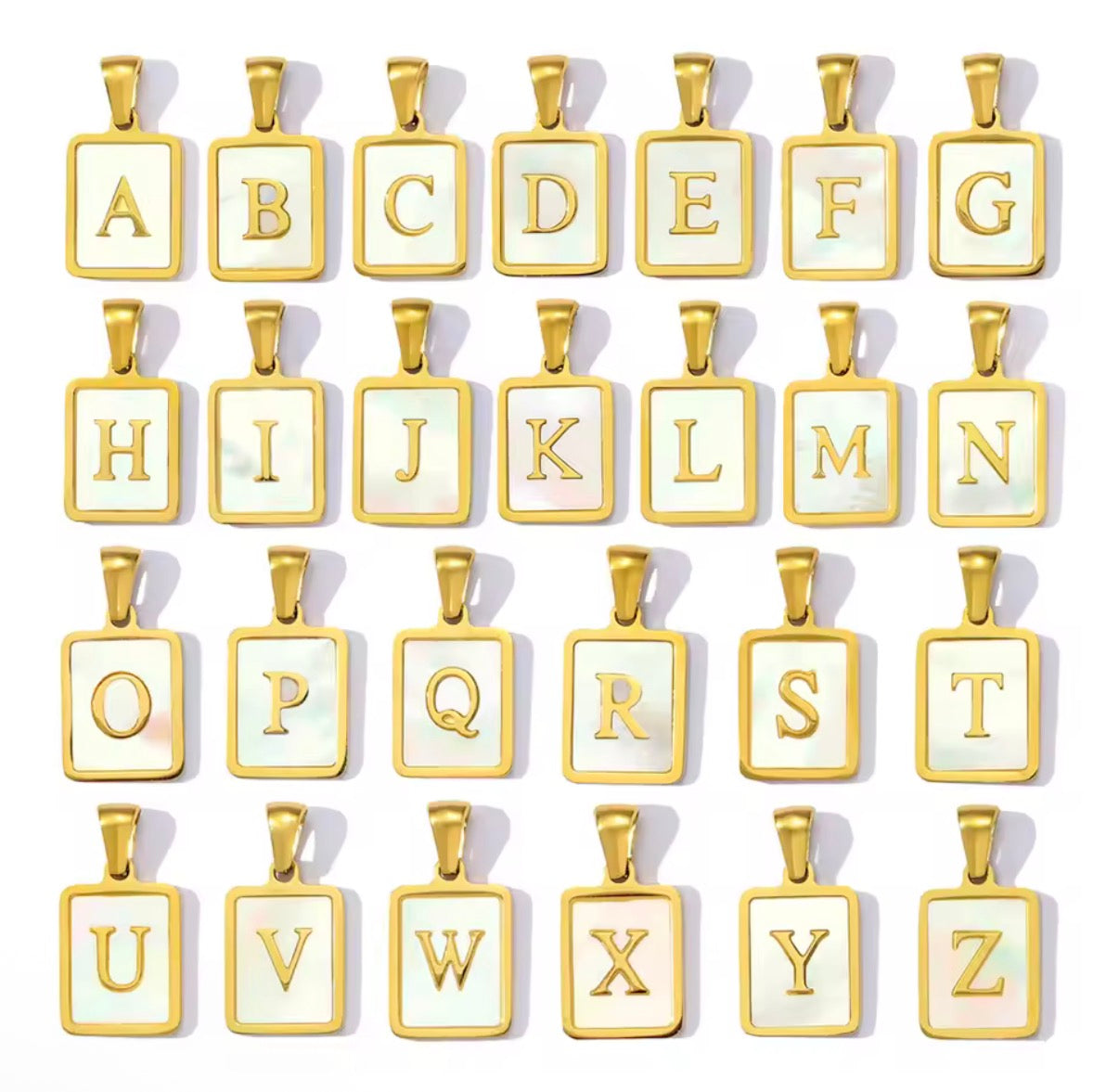 Rectangle Shell Letters
