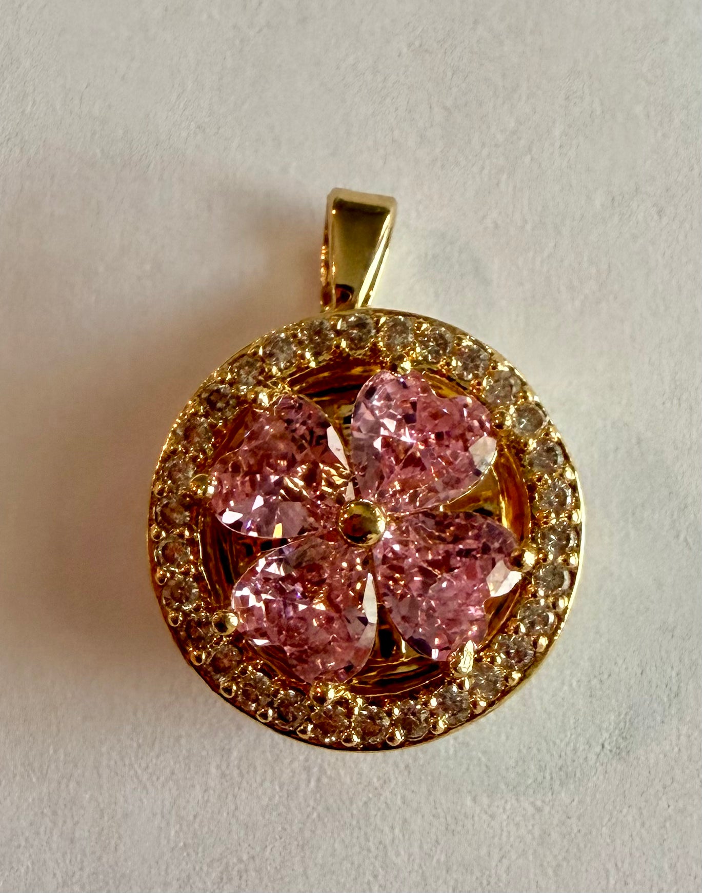 Pink Flower Charm