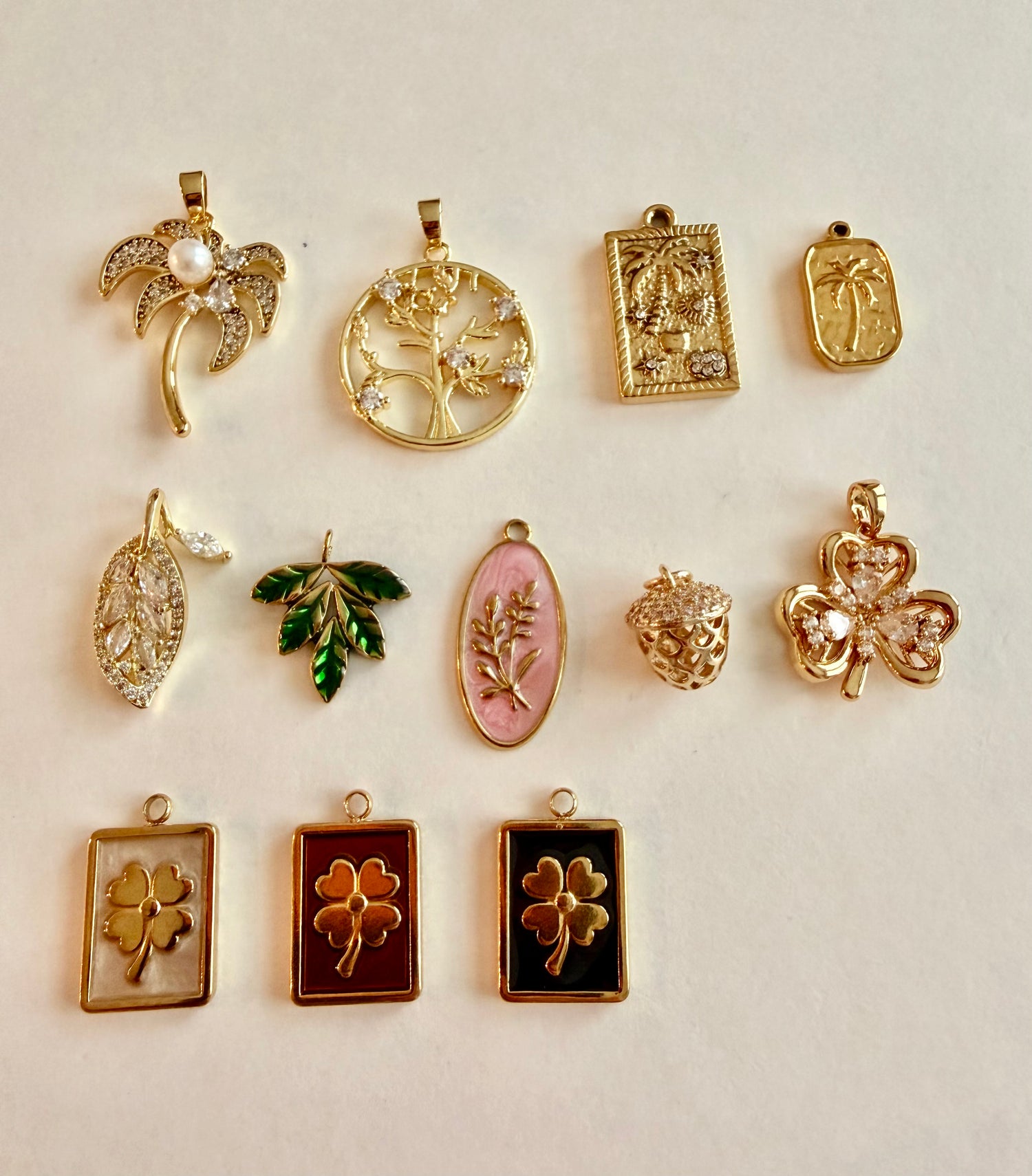 Acorn and Pinecone Charms