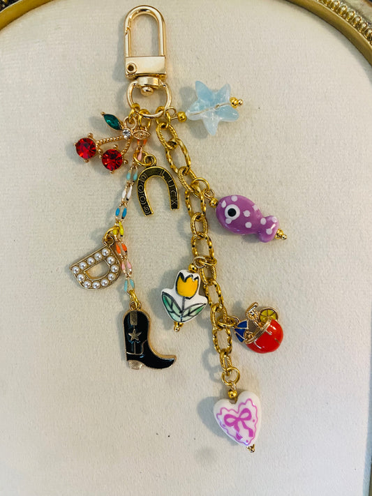 Tik Tok Live Build - Keychain 5 Charms and 2 Chains