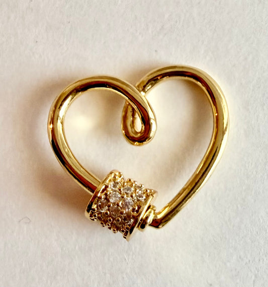 Cutie Heart Lock Carabiner Charm