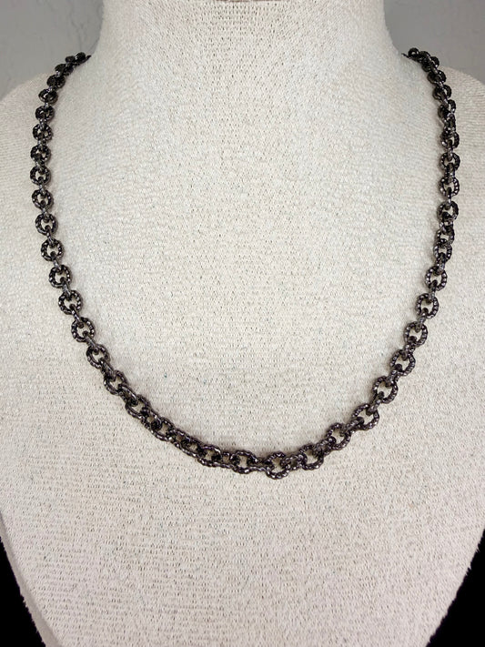 Textured Rolo Chain Necklace
