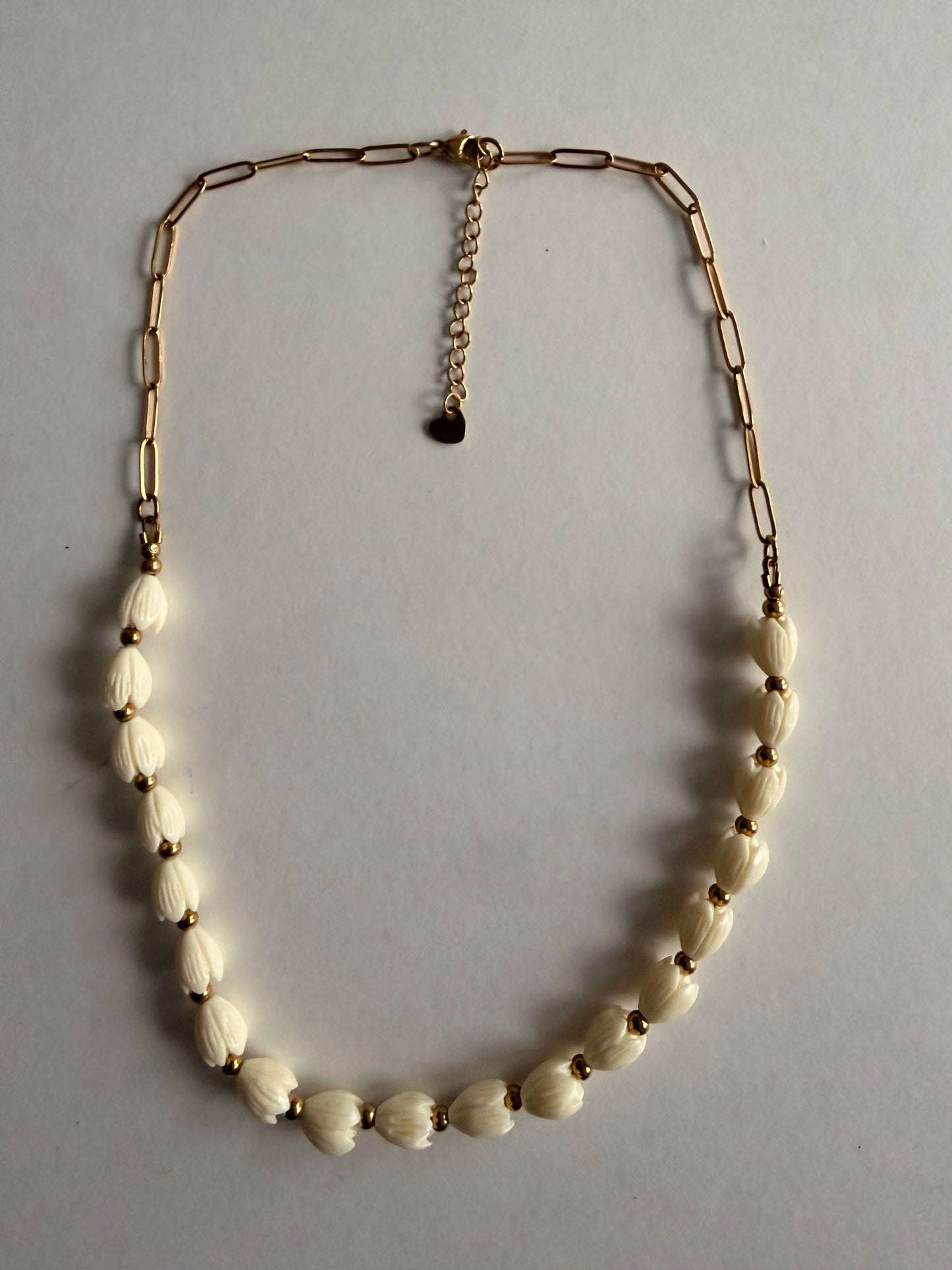 Hawaiian Pikake Half Lei Necklace