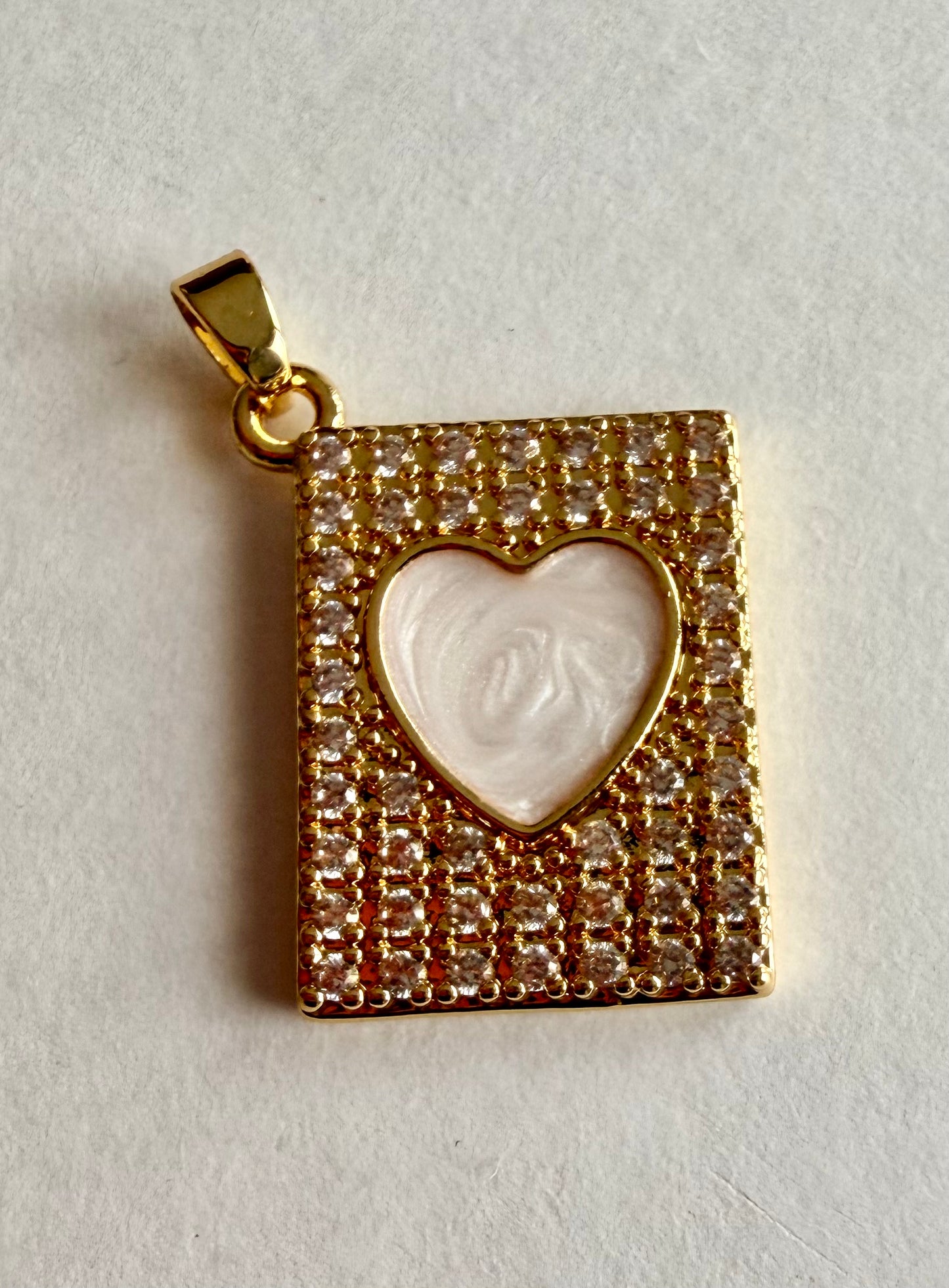 Rectangle Heart Tag