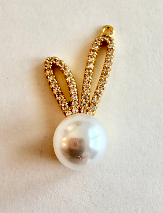 Pearl Face Bunny Charm