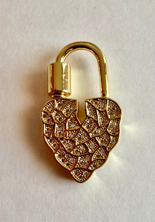 Heart Lock Carabiner Charm