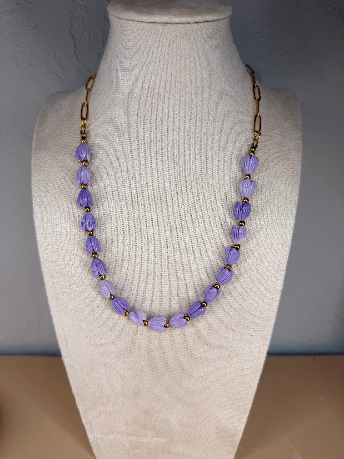 Hawaiian Pikake Half Lei Necklace