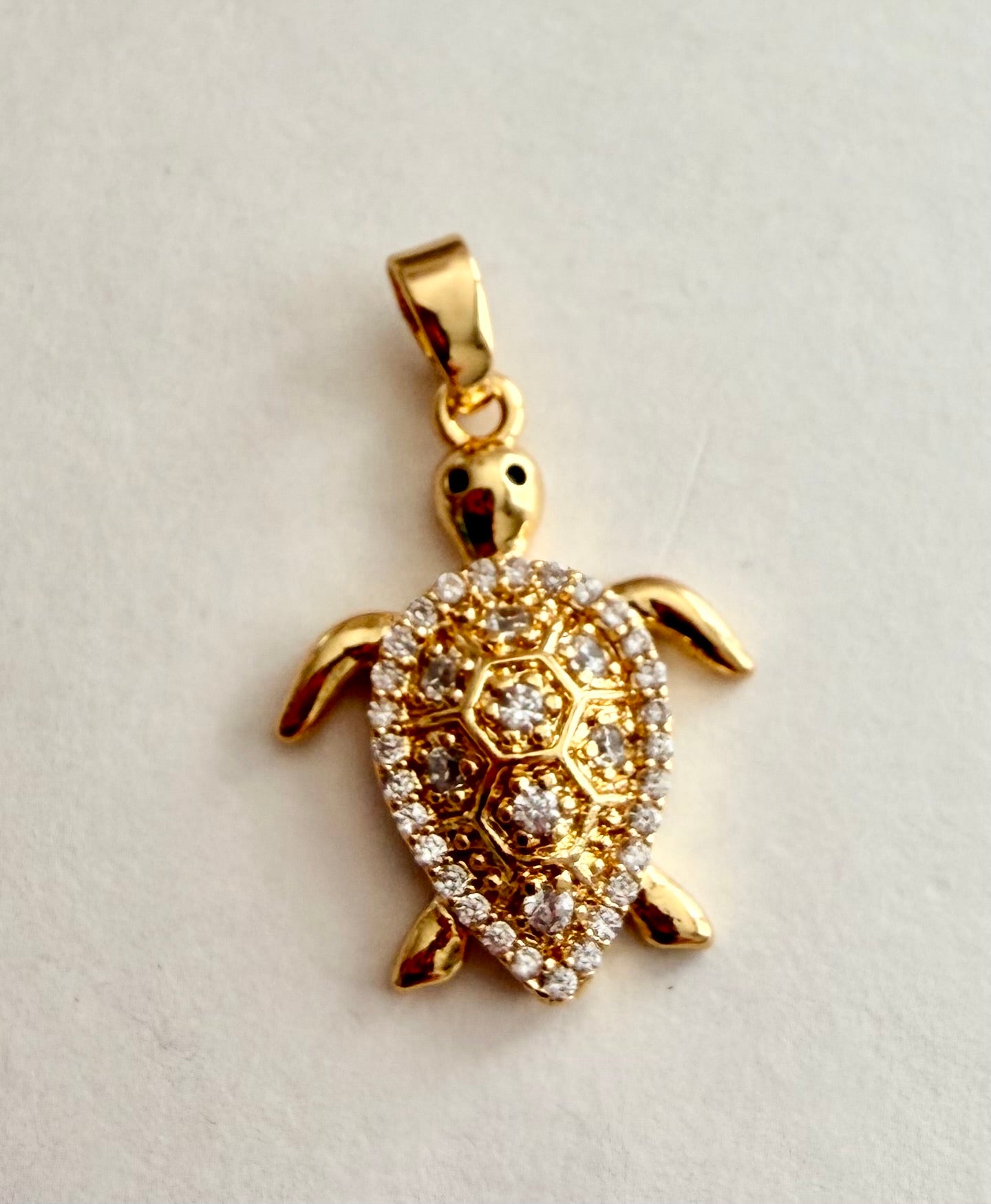 Teardrop Shell Turtle Charm