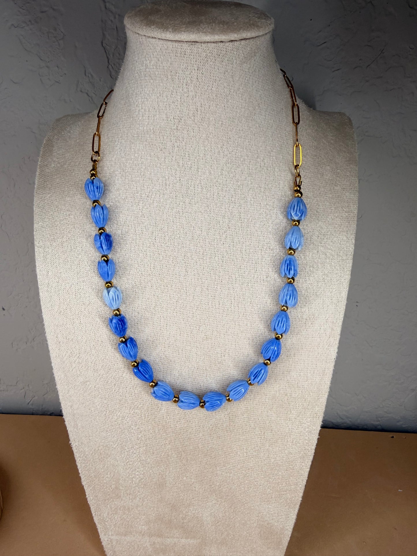Hawaiian Pikake Half Lei Necklace