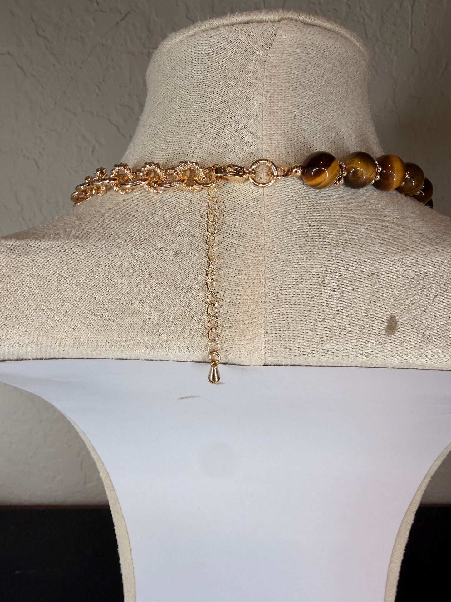Tiger eye Horseshoe Necklace