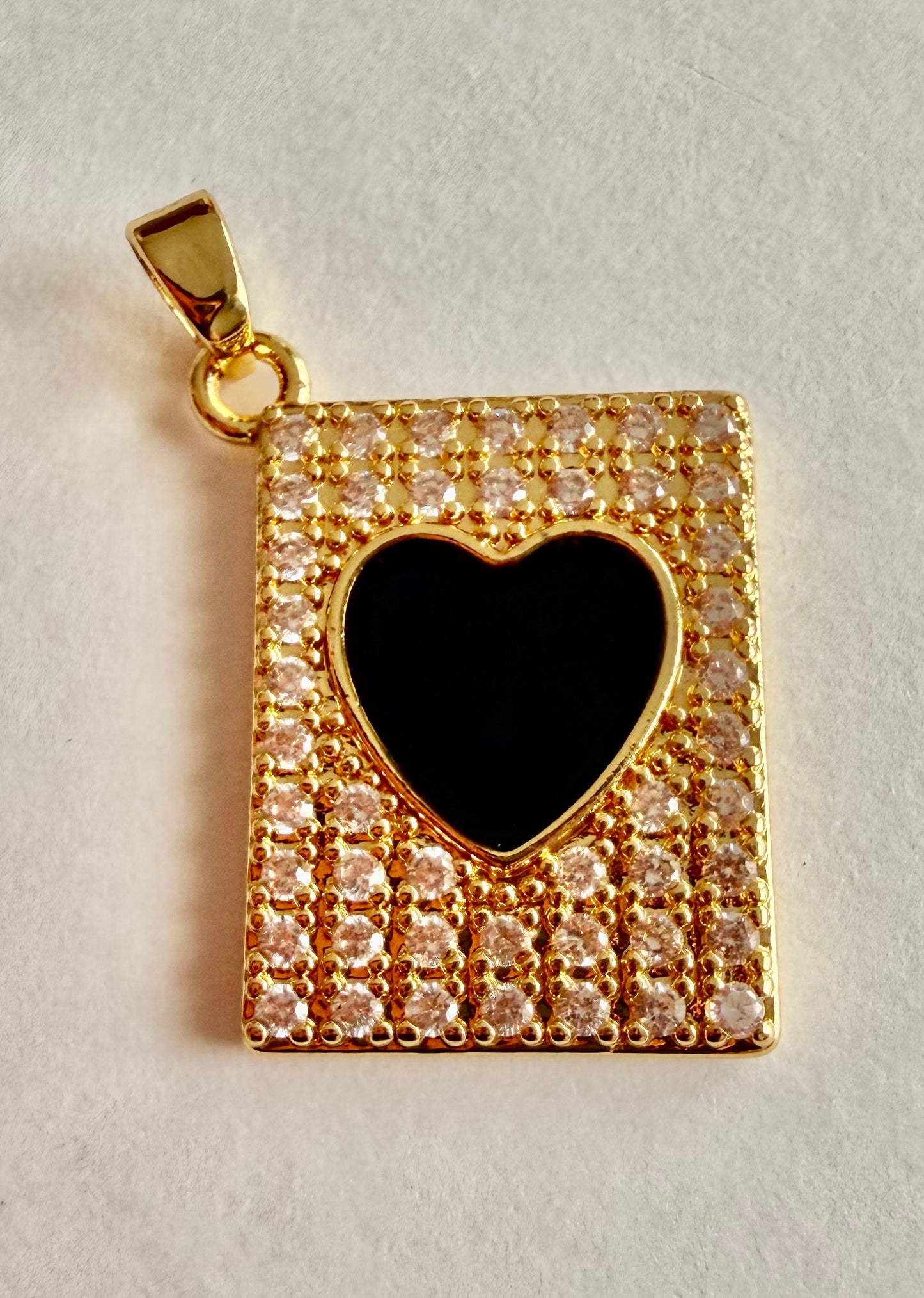 Rectangle Heart Tag