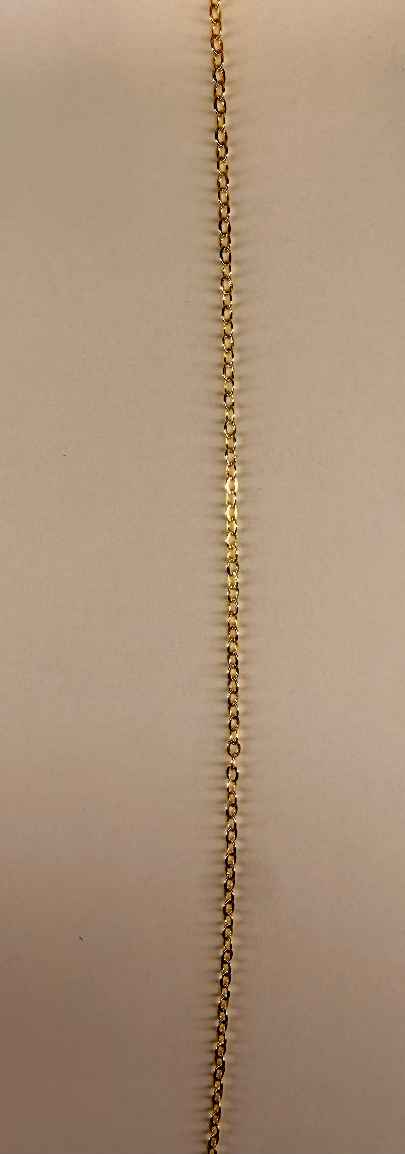 Oblong Crystal Necklace