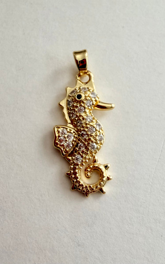 Short Snout Seahorse Charm