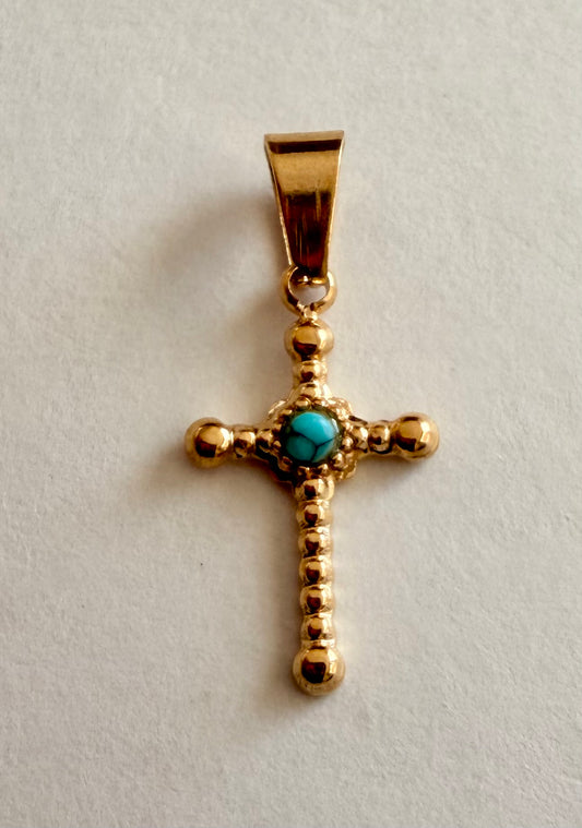 Small Torquoise Cross