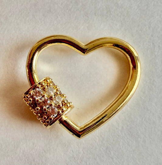 Heart Lock Carabiner Charm