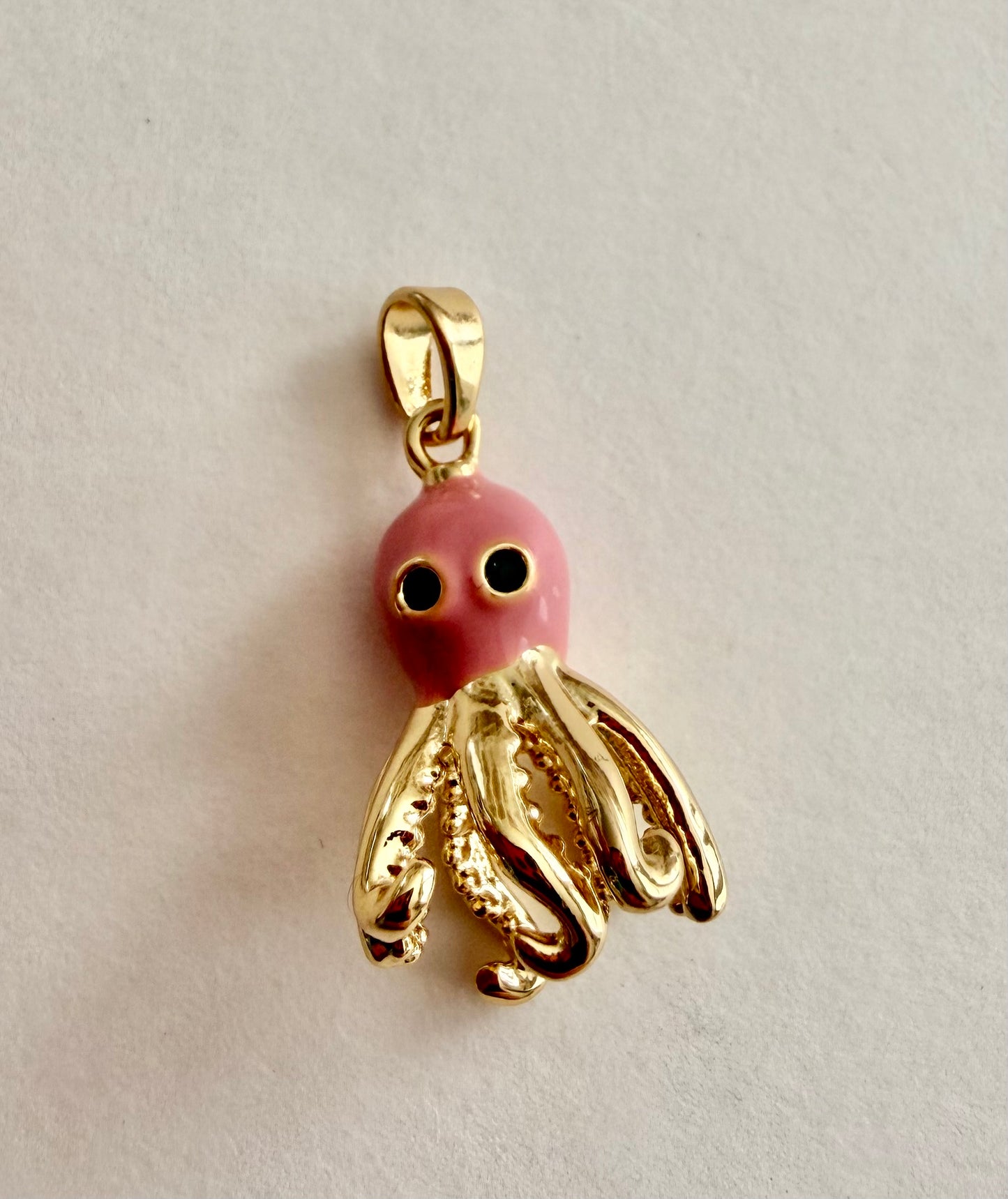 Pink Octopus Charm