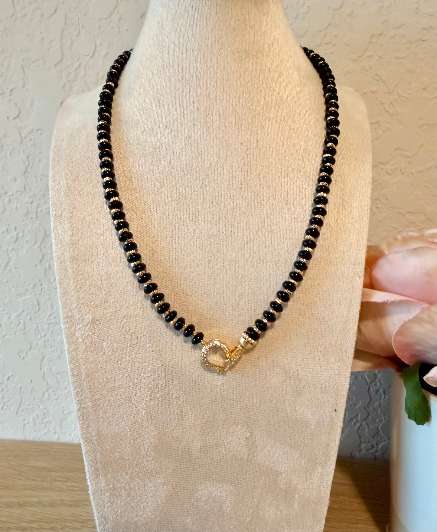 Beaded Horseshoe Necklace