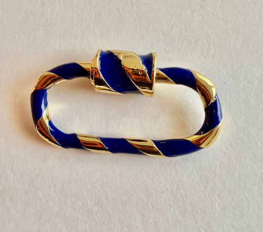 Enamel Spiral Carabiner Charm