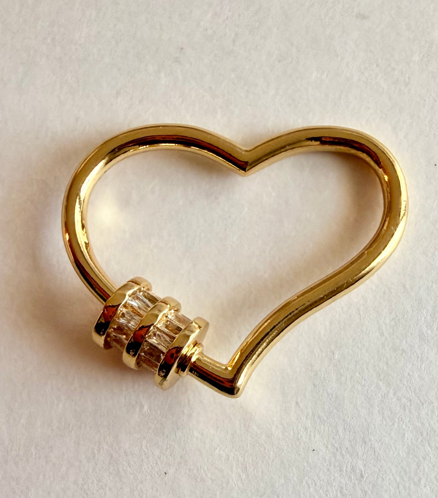 Large Heart Carabiner Charm