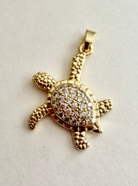 Sparkle Sea Turtle Charm