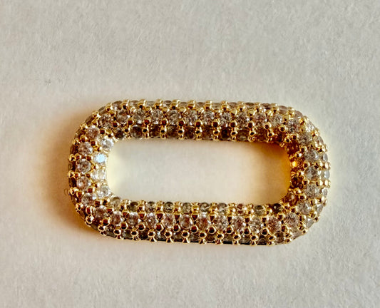 Closed Rectangle Carabiner Charm