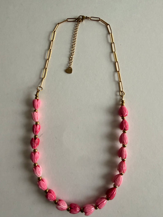 Hawaiian Pikake Half Lei Necklace