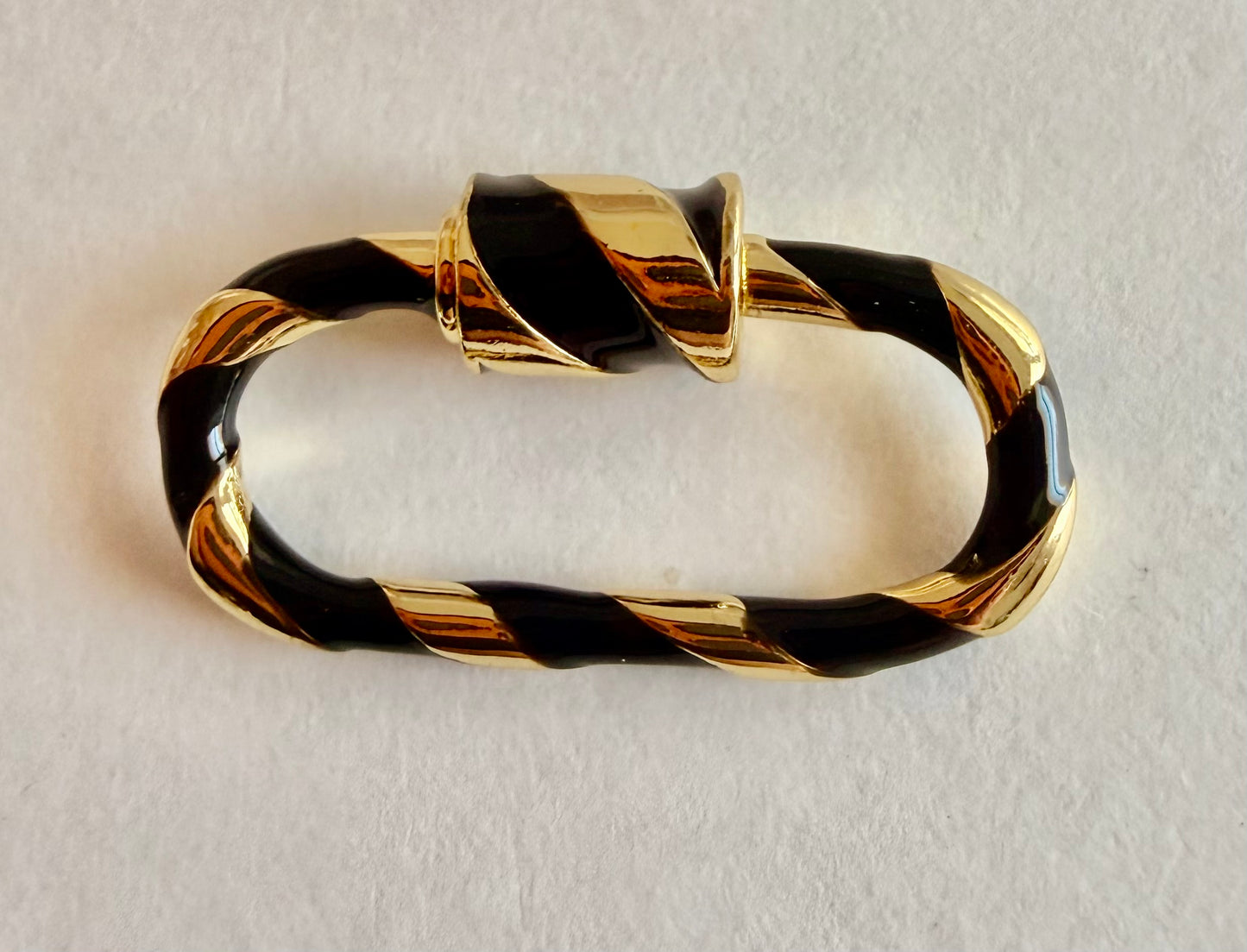 Enamel Spiral Carabiner Charm
