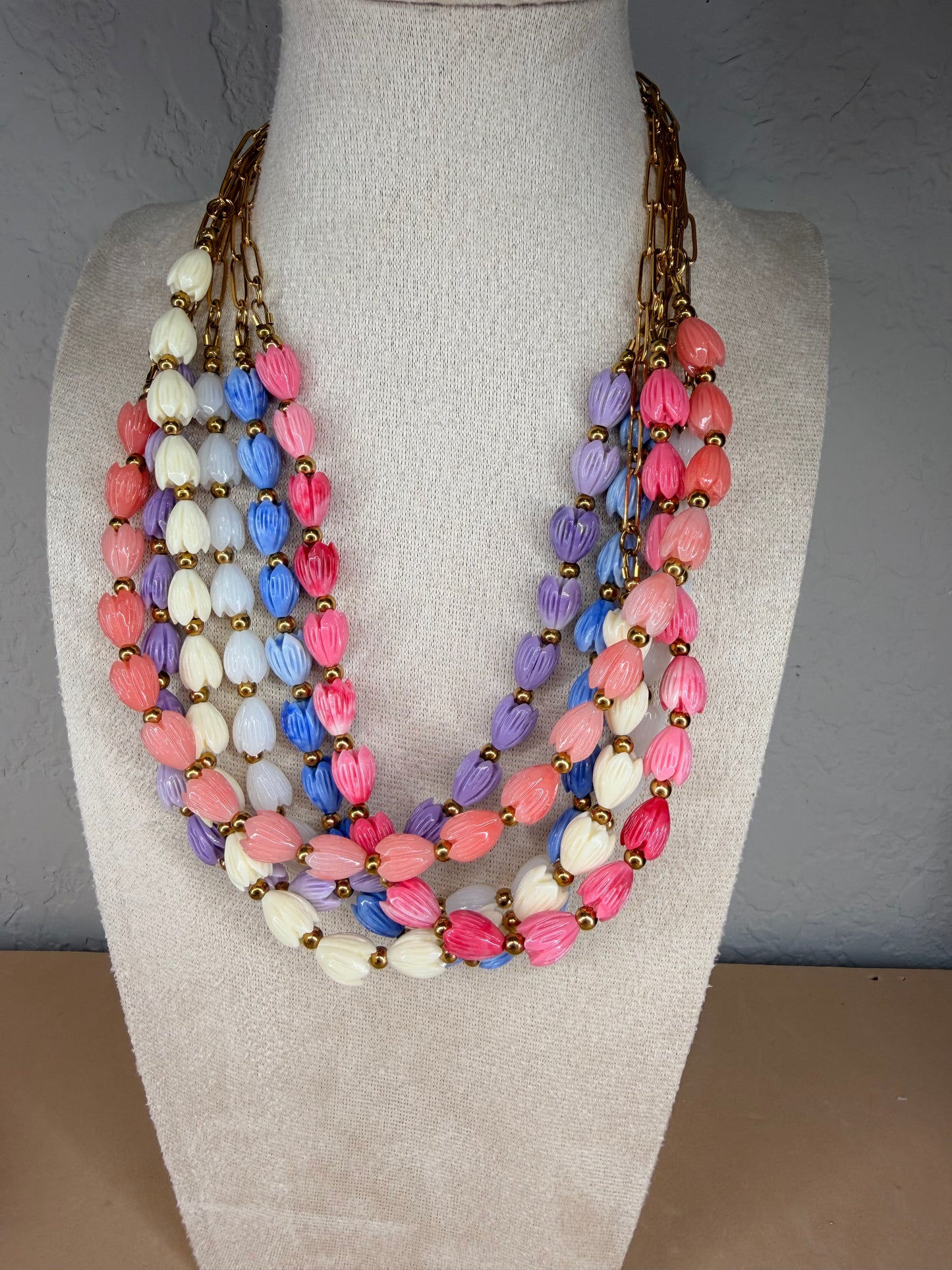 Hawaiian Pikake Half Lei Necklace