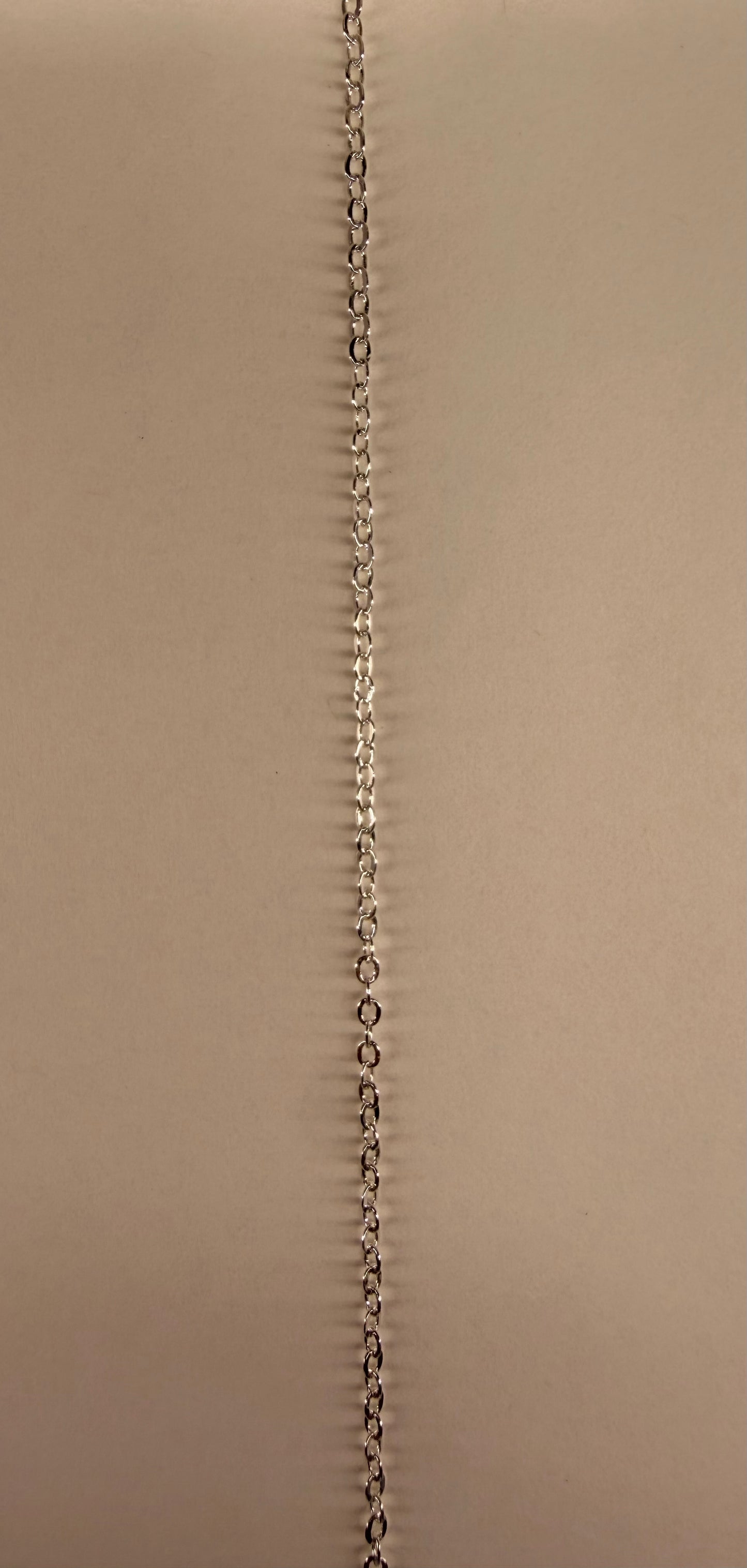 Oblong Crystal Necklace