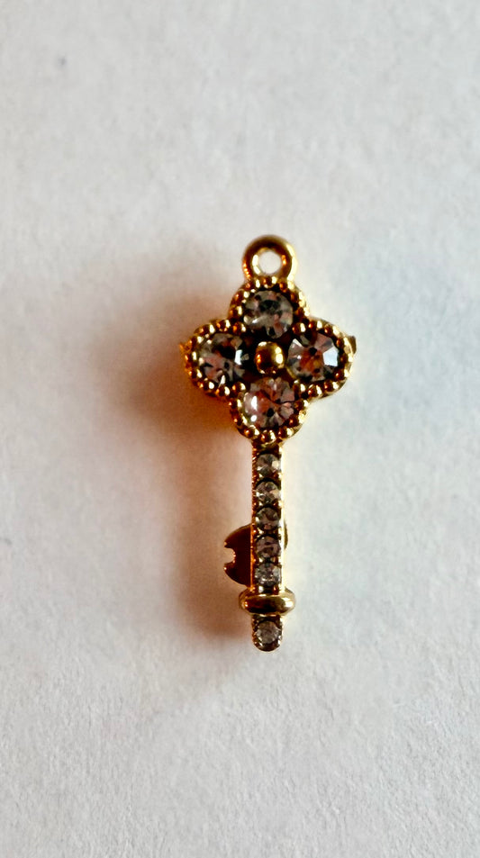 Clover Key Charm