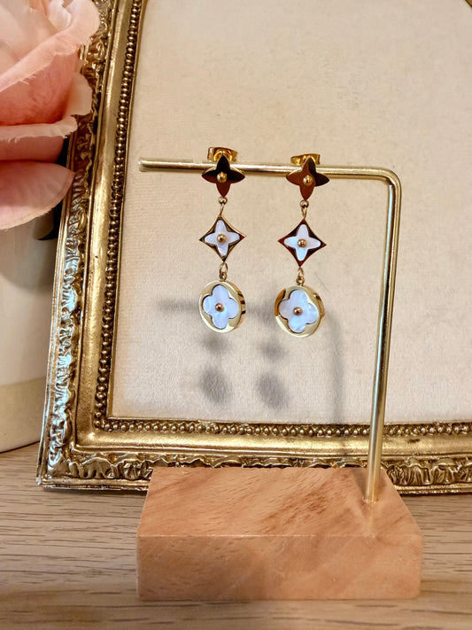 Iconic Diamond Clover  Dangle