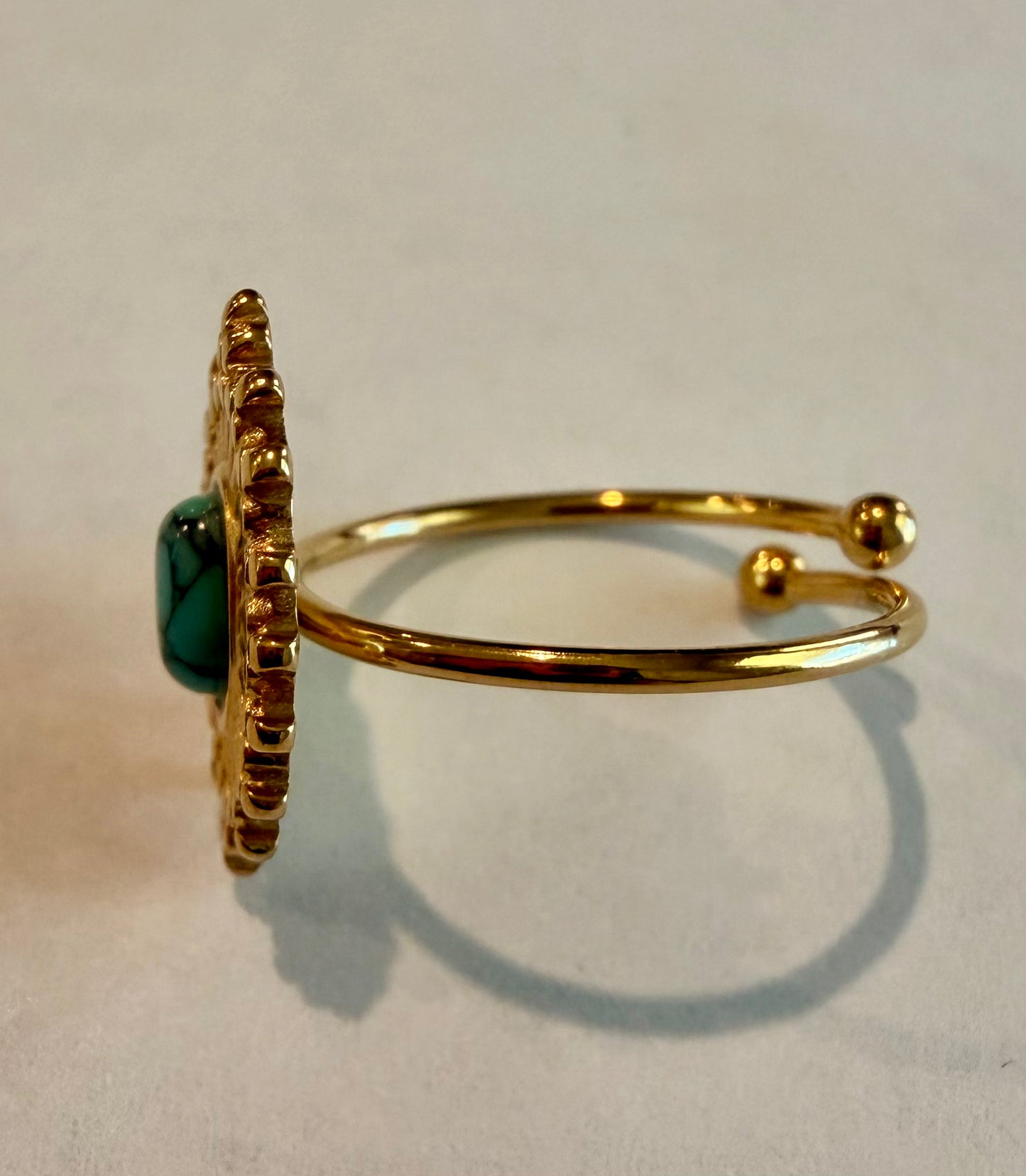 Oval Burst Crystal Ring