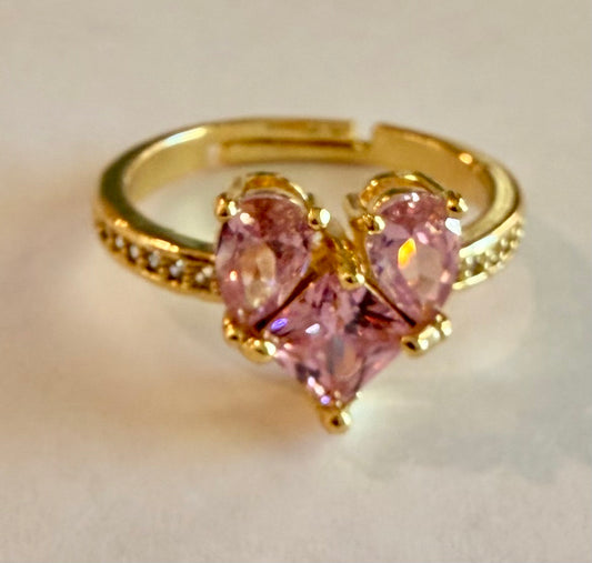 Pink Heart Ring