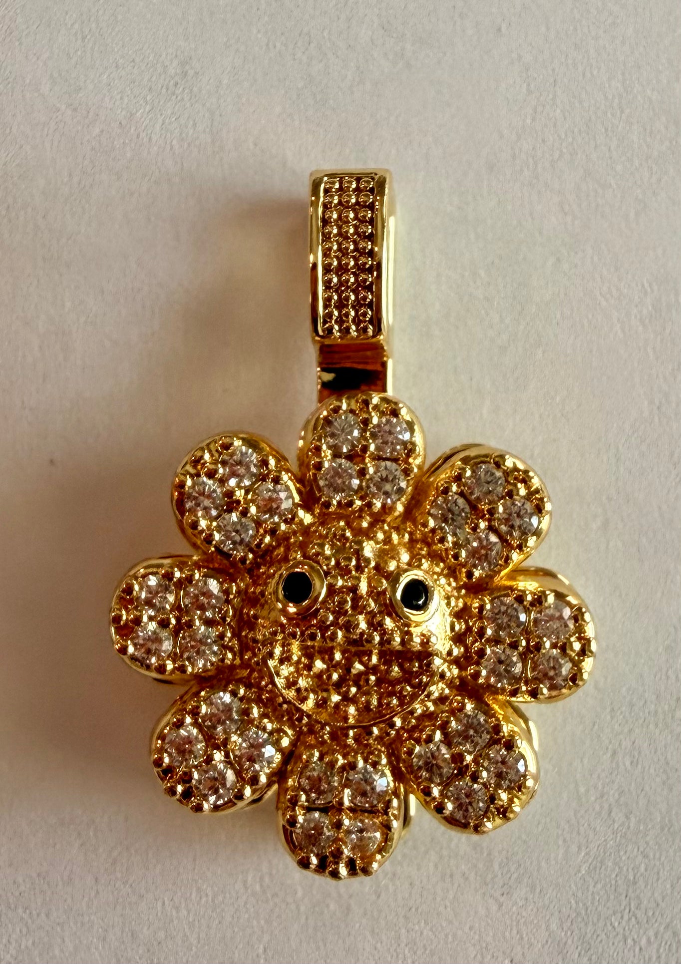 Smiley Flower Charm