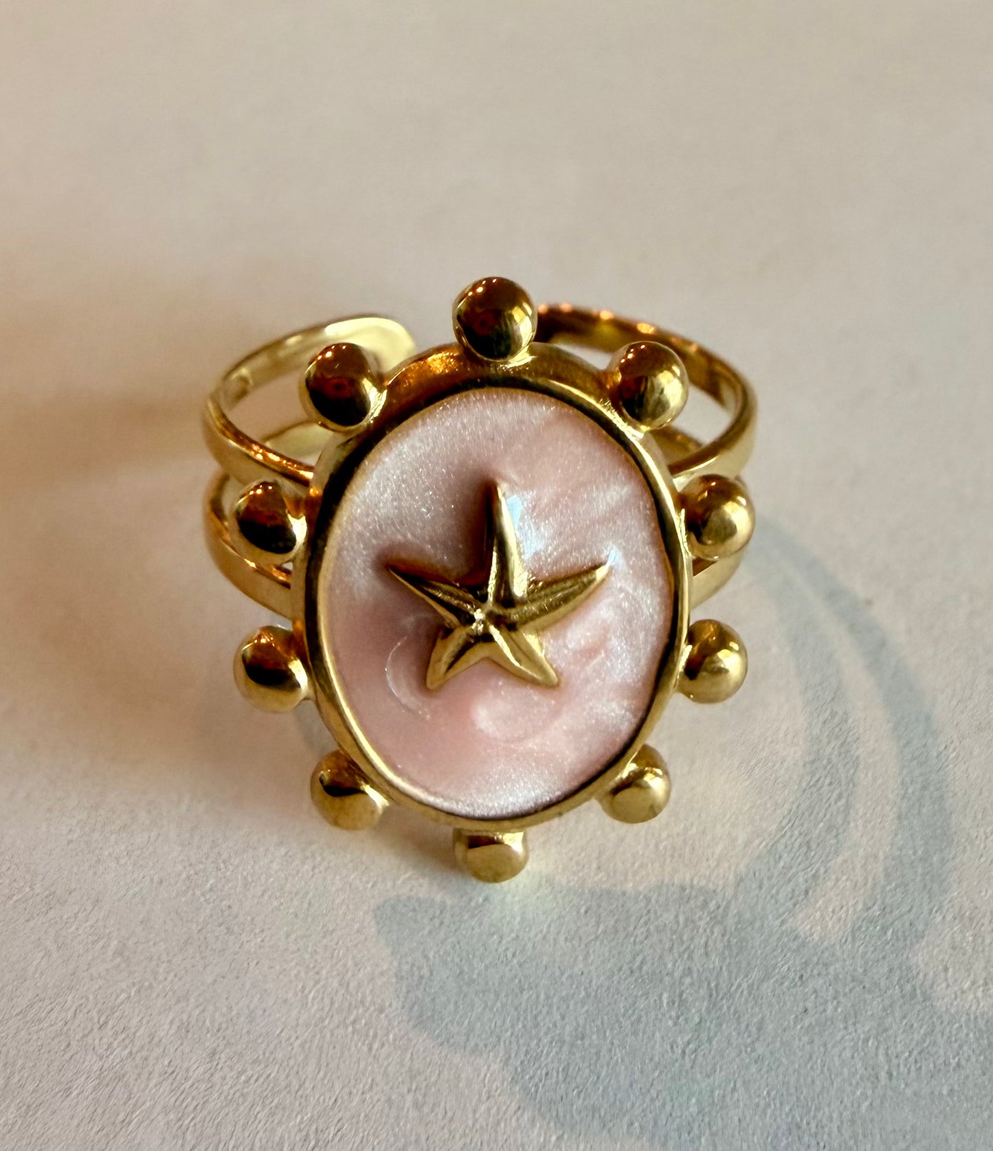 Enamel Starfish Ring