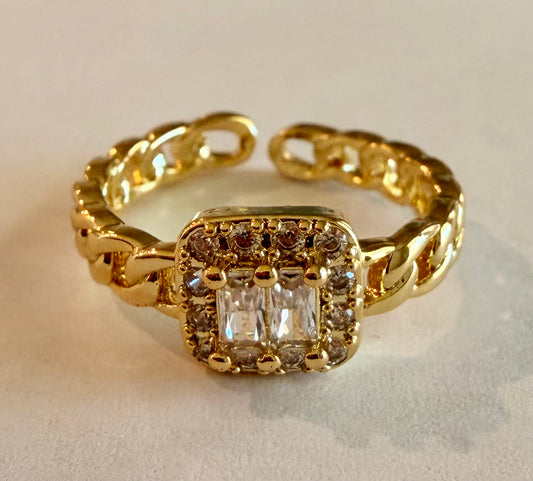 Princess Cut Stone Ring