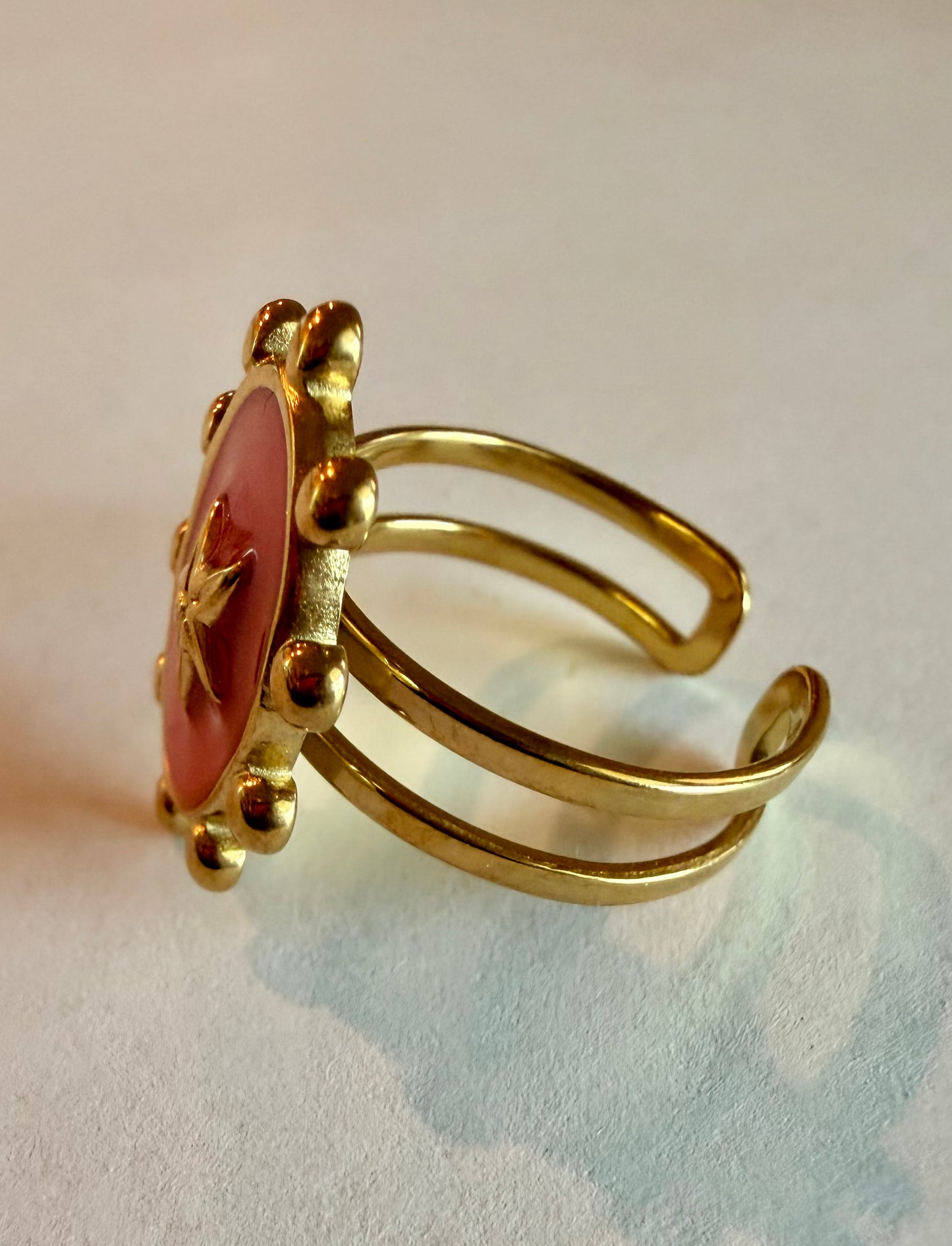 Enamel Starfish Ring