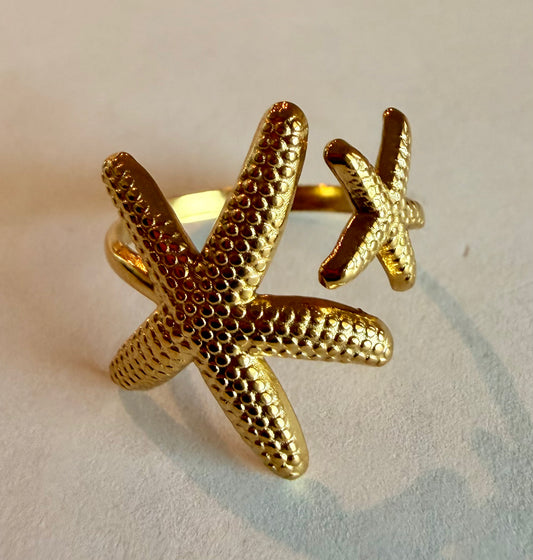 Double Starfish Ring